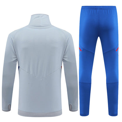 Lyon Light Gray High Collar Style Tracksuit