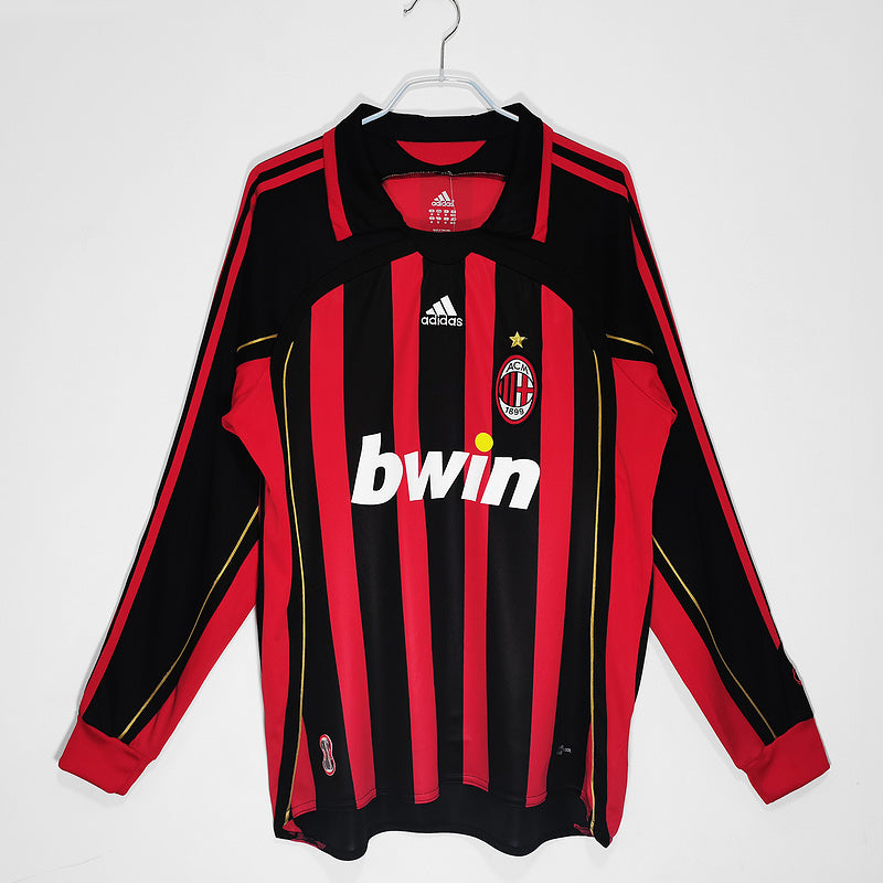 06/07 AC Milan Home Long Sleeve Retro Jersey