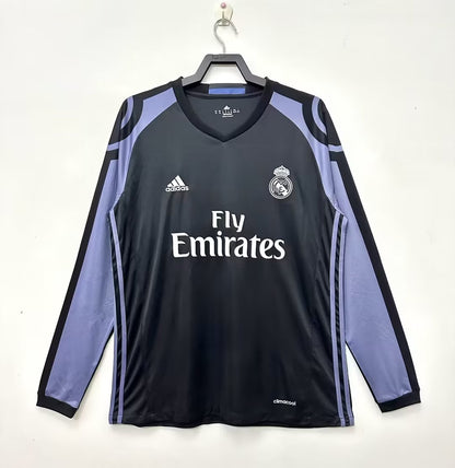 16/17 Real Madrid Away Long Sleeves Retro Jersey