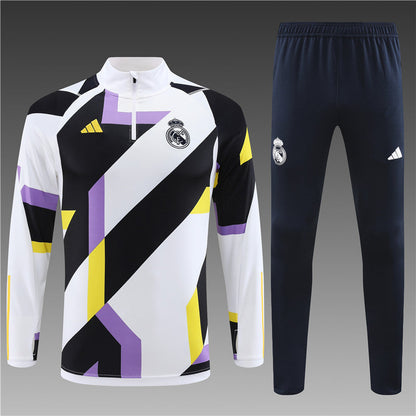 Real Madrid White Camouflage Style Tracksuit