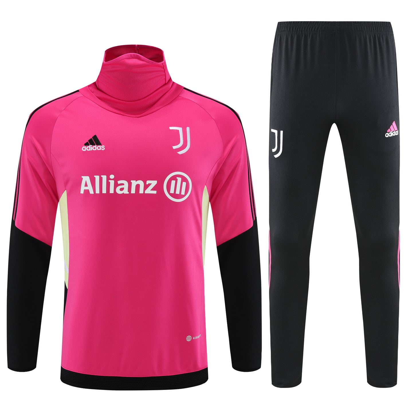 Juventus Rose Red High Collar Style Tracksuit