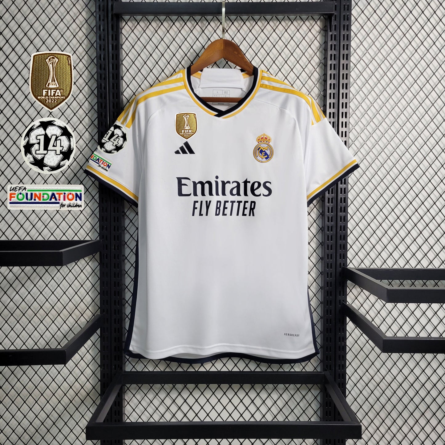 23-24 Real Madrid Home Jersey (With Patches)