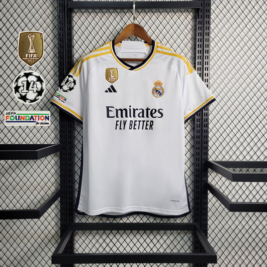 23-24 Real Madrid Home Jersey (With Patches)