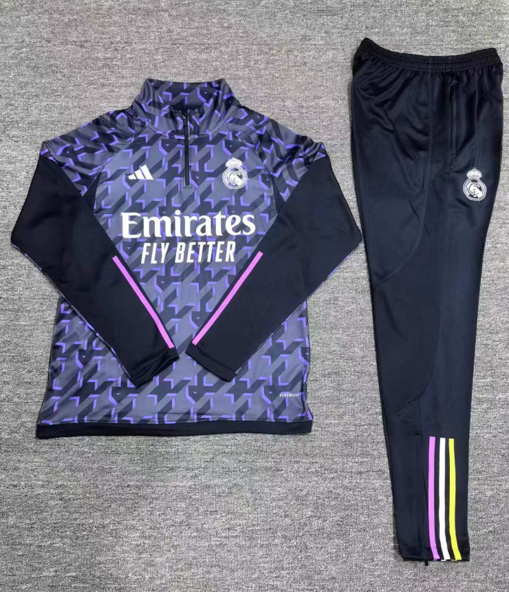 Real Madrid Royal Blue Camouflage Style Tracksuit