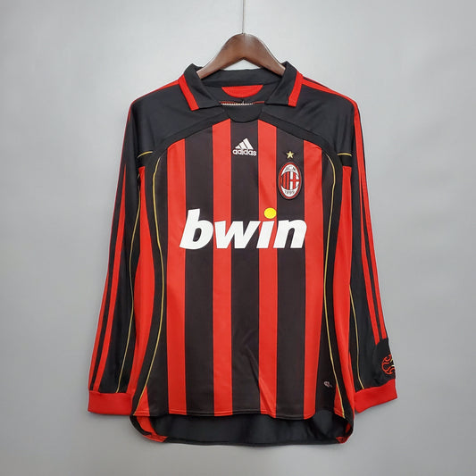 06/07 AC Milan Home Long Sleeve Retro Jersey