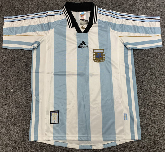 1998 Argentina Home Retro Jersey