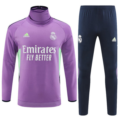 Real Madrid Purple With Royal Blue Tracksuit