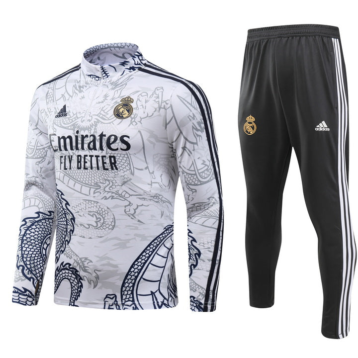 Real Madrid White Dragon Tracksuit