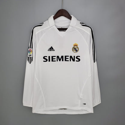 05/06 Real Madrid Home Long Sleeve Retro Jersey