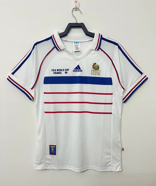 98 France Away Retro Jersey