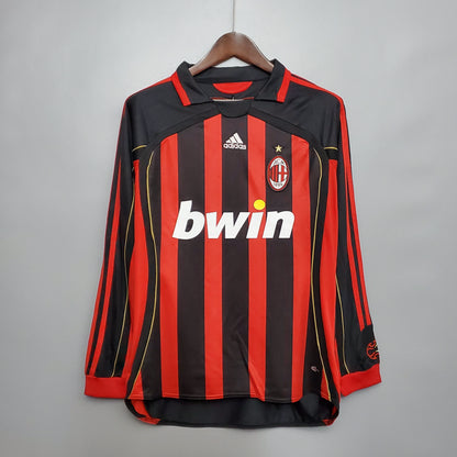 06/07 AC Milan Home Long Sleeve Retro Jersey