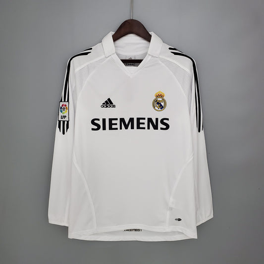 05/06 Real Madrid Home Long Sleeve Retro Jersey