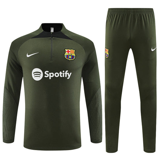 Barcelona Army Green Tracksuit