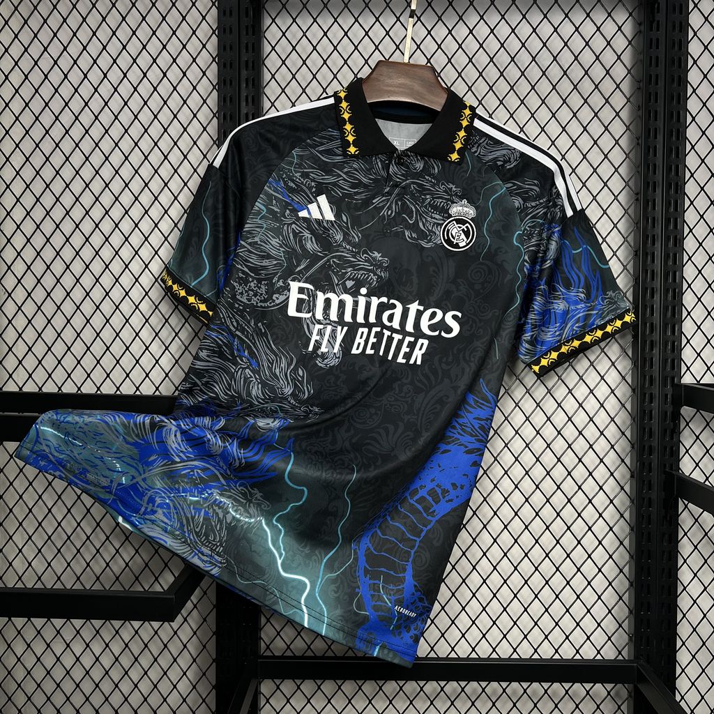 24-25 Real Madrid Black Dragon Jersey