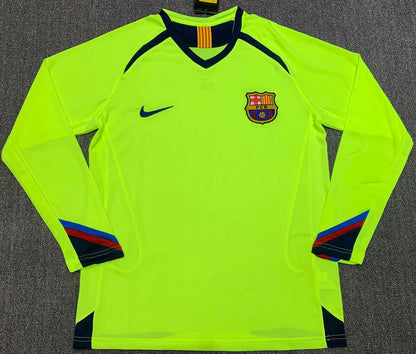 2005-06 Barcelona Away Long Sleeve Retro Jersey