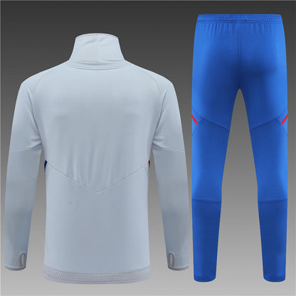 Lyon Light Gray High Collar Style Tracksuit
