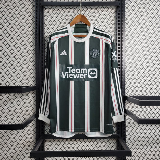 23/24 Manchester United Away Long Sleeve Jersey
