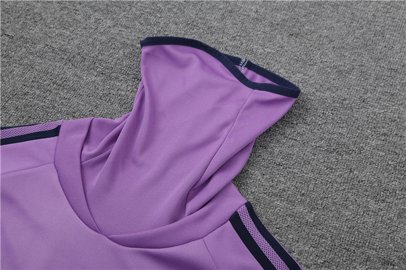 Real Madrid Purple With Royal Blue Tracksuit