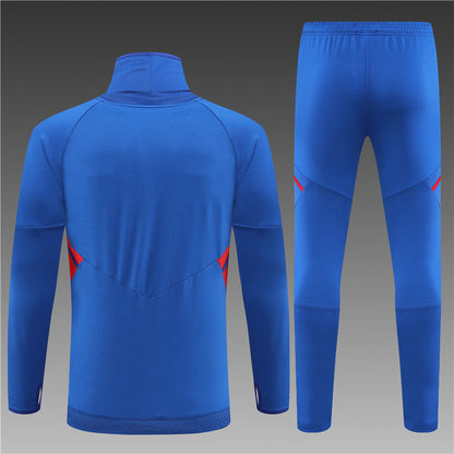 Lyon Blue Color High Collar Style Tracksuit
