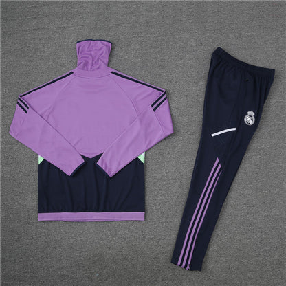 Real Madrid Purple With Royal Blue Tracksuit