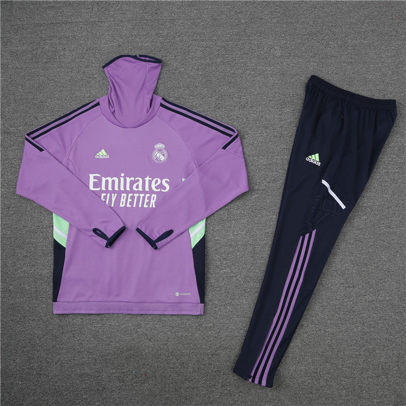 Real Madrid Purple With Royal Blue Tracksuit