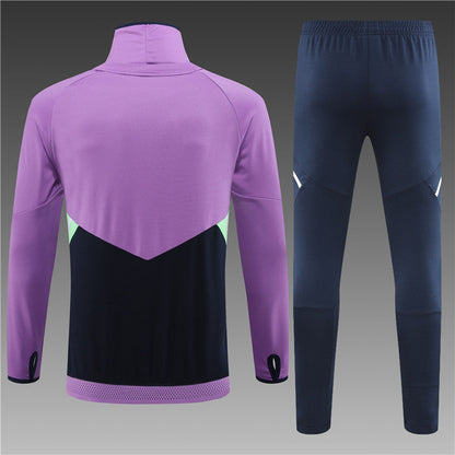 Real Madrid Purple With Royal Blue Tracksuit