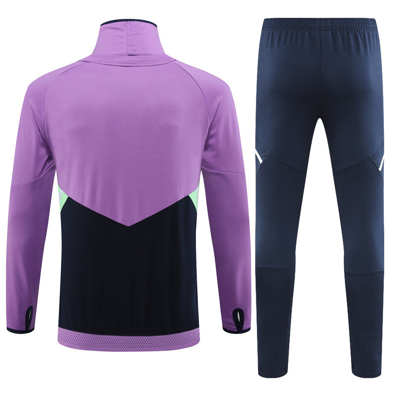 Real Madrid Purple With Royal Blue Tracksuit