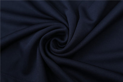 Real Madrid Royal Blue High Collar Style Tracksuit