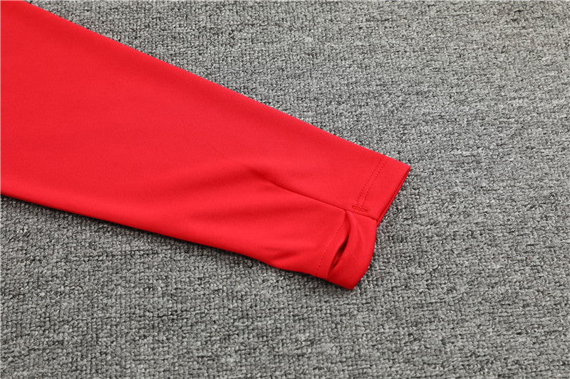 Ac Red Color Matching Tracksuit