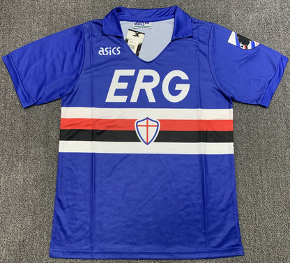 1990-91 Sampdoria Home Retro Jersey