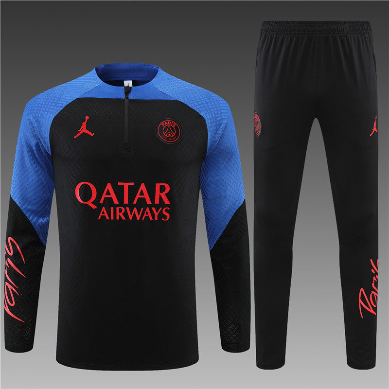 Jordan Paris Black With Colorful Tracksuit