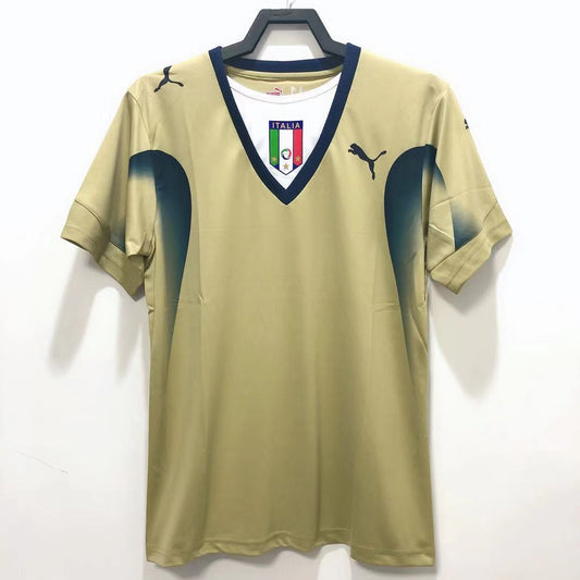 2006 Italy Goalkeeper Golden Retro Jersey
