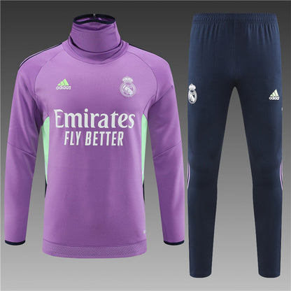 Real Madrid Purple With Royal Blue Tracksuit