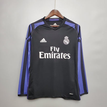 15/16 Real Madrid Away Long Sleeve Retro Jersey