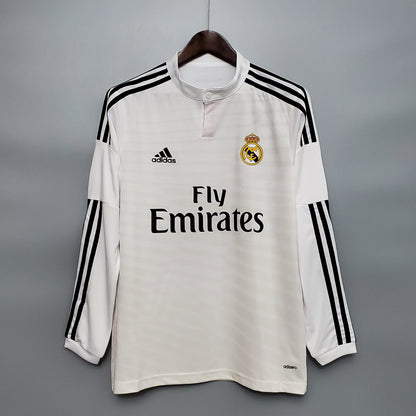 14/15 Real Madrid Home Long Sleeve Retro Jersey