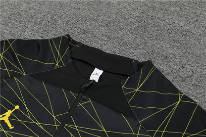 Jordan Paris Black And Yellow Tracksuit