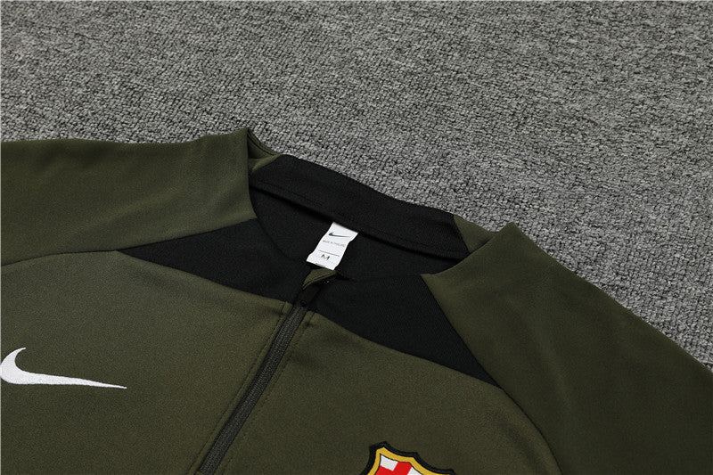 Barcelona Army Green Tracksuit
