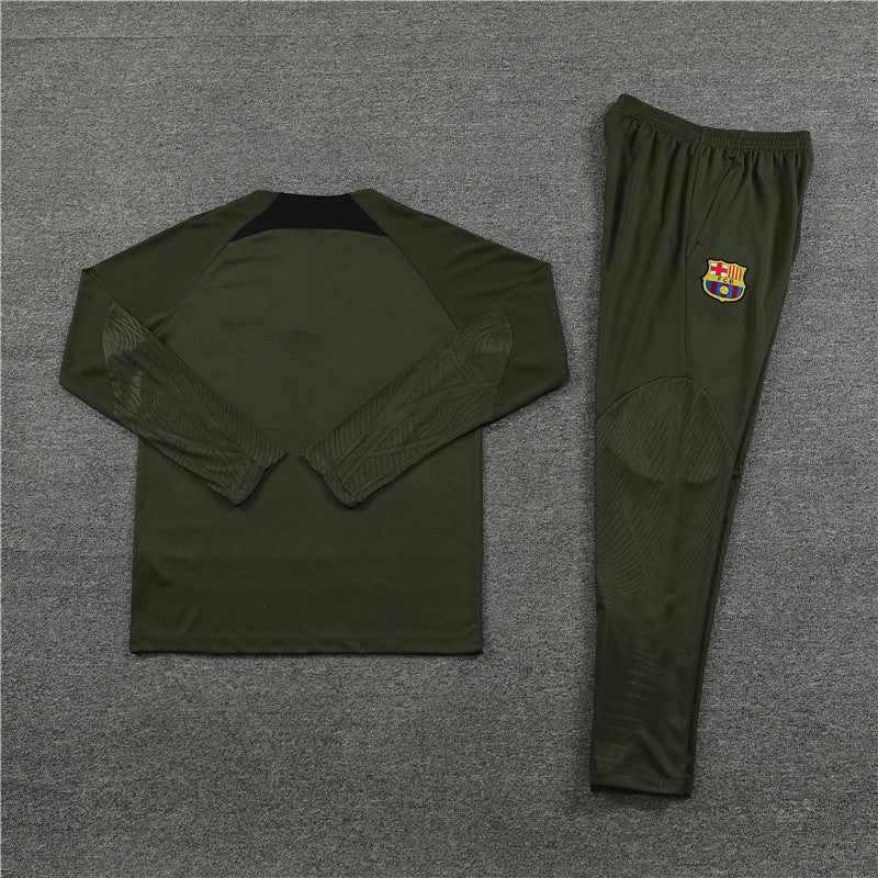 Barcelona Army Green Tracksuit