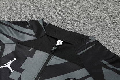 Jordan Paris Gray Black Tracksuit