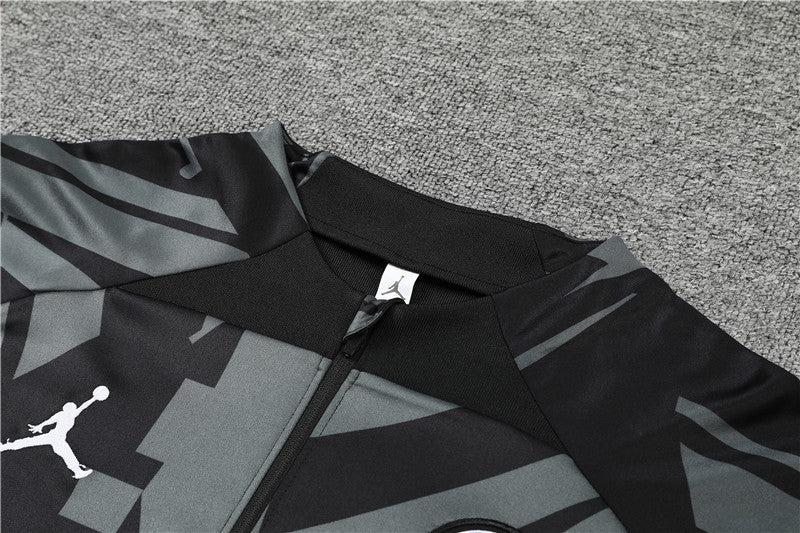Jordan Paris Gray Black Tracksuit