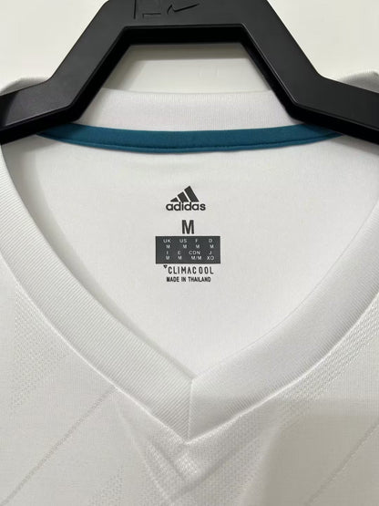2017-18 Real Madrid Home Long Sleeves Retro Jersey