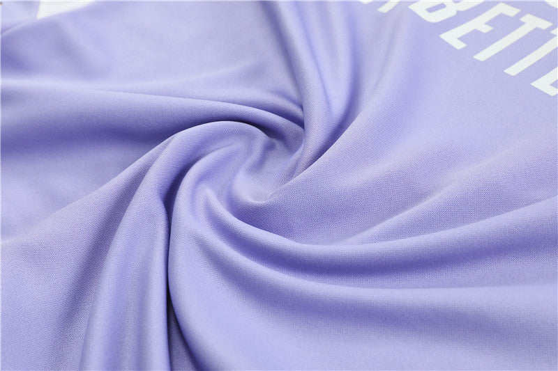 Madrid Purple high Collar Style Tracksuit
