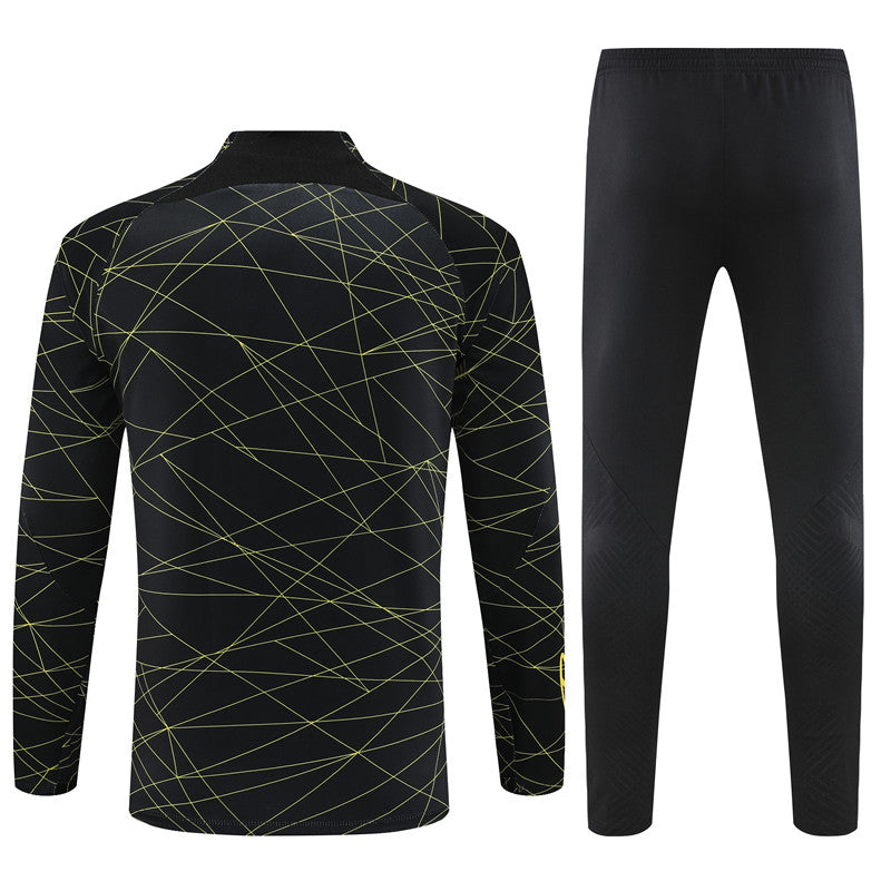 Jordan Paris Black And Yellow Tracksuit