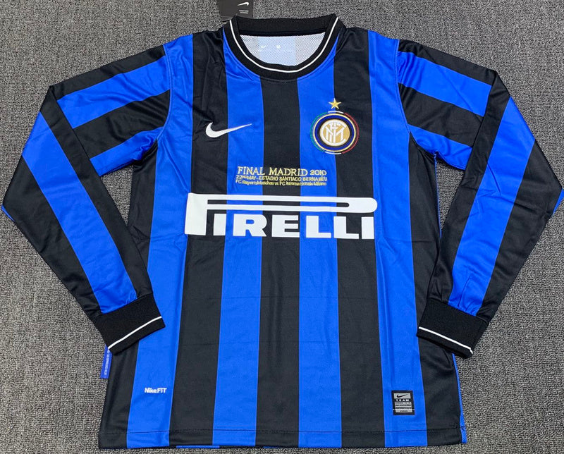09/10 Inter Home Long Sleeve Retro Jersey