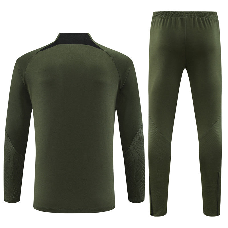Barcelona Army Green Tracksuit