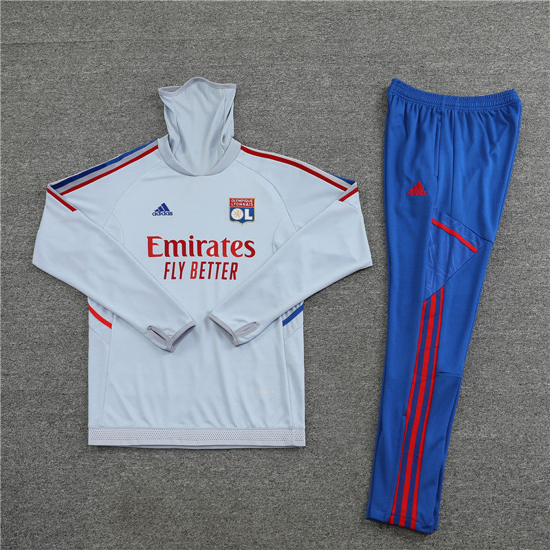 Lyon Light Gray High Collar Style Tracksuit