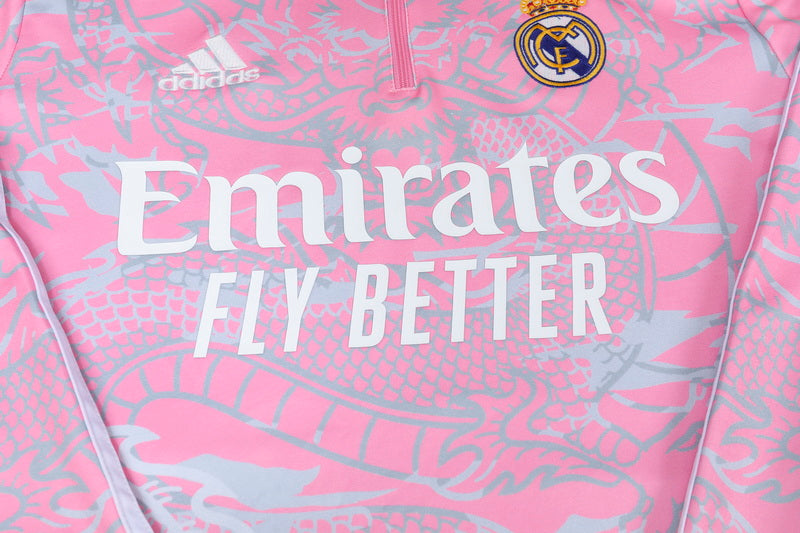 Real Madrid Pink Dragon Tracksuit