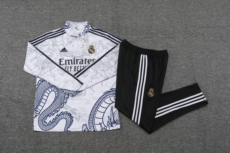 Real Madrid White Dragon Tracksuit