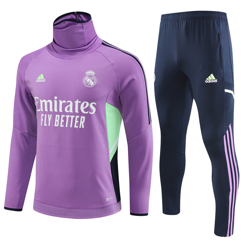 Real Madrid Purple With Royal Blue Tracksuit