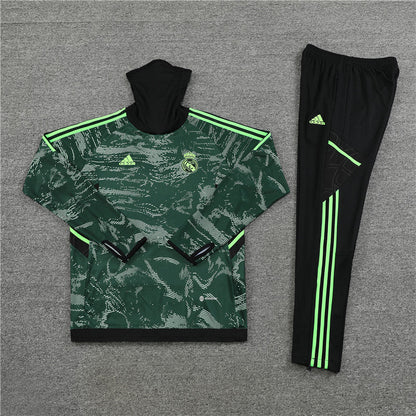 Champions League Version Of Real Madrid Camouflage High Collar Style Tracksuit